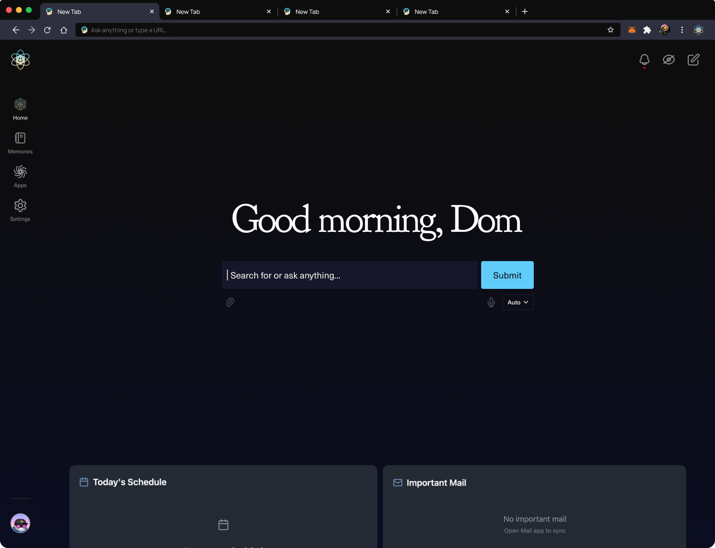 ThinkOS - Browser Landing